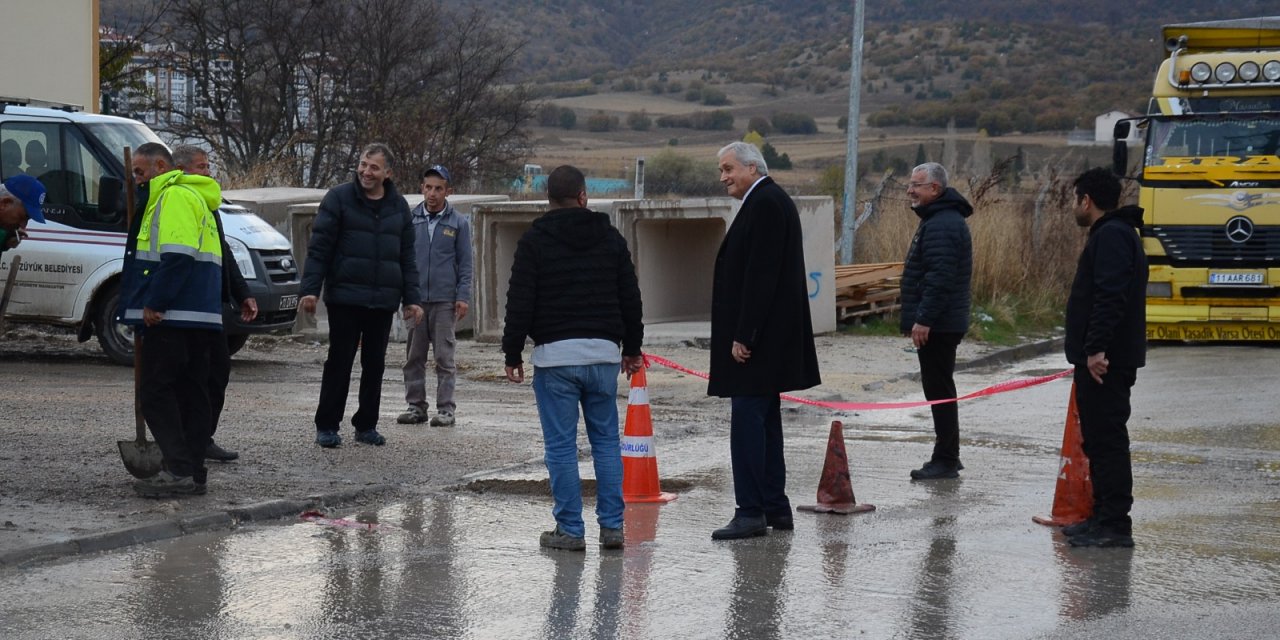 Hangar yapım çalışmaları denetlendi