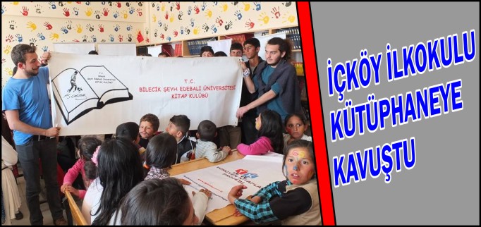 İÇKÖY İLKOKULU KÜTÜPHANEYE KAVUŞTU