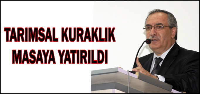 TARIMSAL KURAKLIK MASAYA YATIRILDI