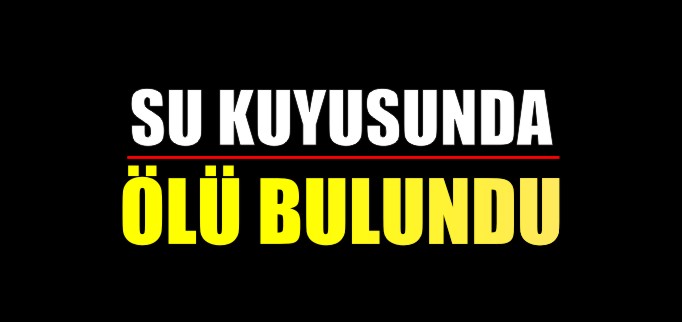 KUYUDA ÖLÜ BULUNDU