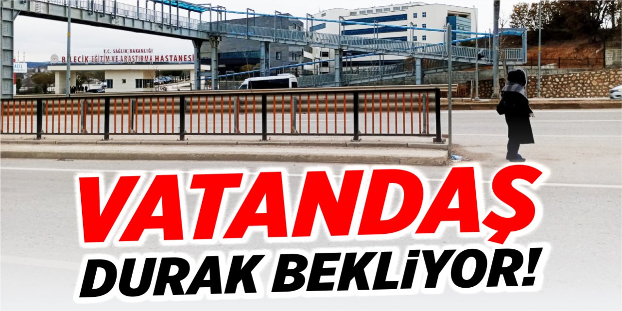 Vatandaş durak bekliyor!