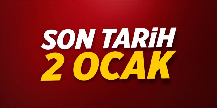 Son tarih 2 Ocak