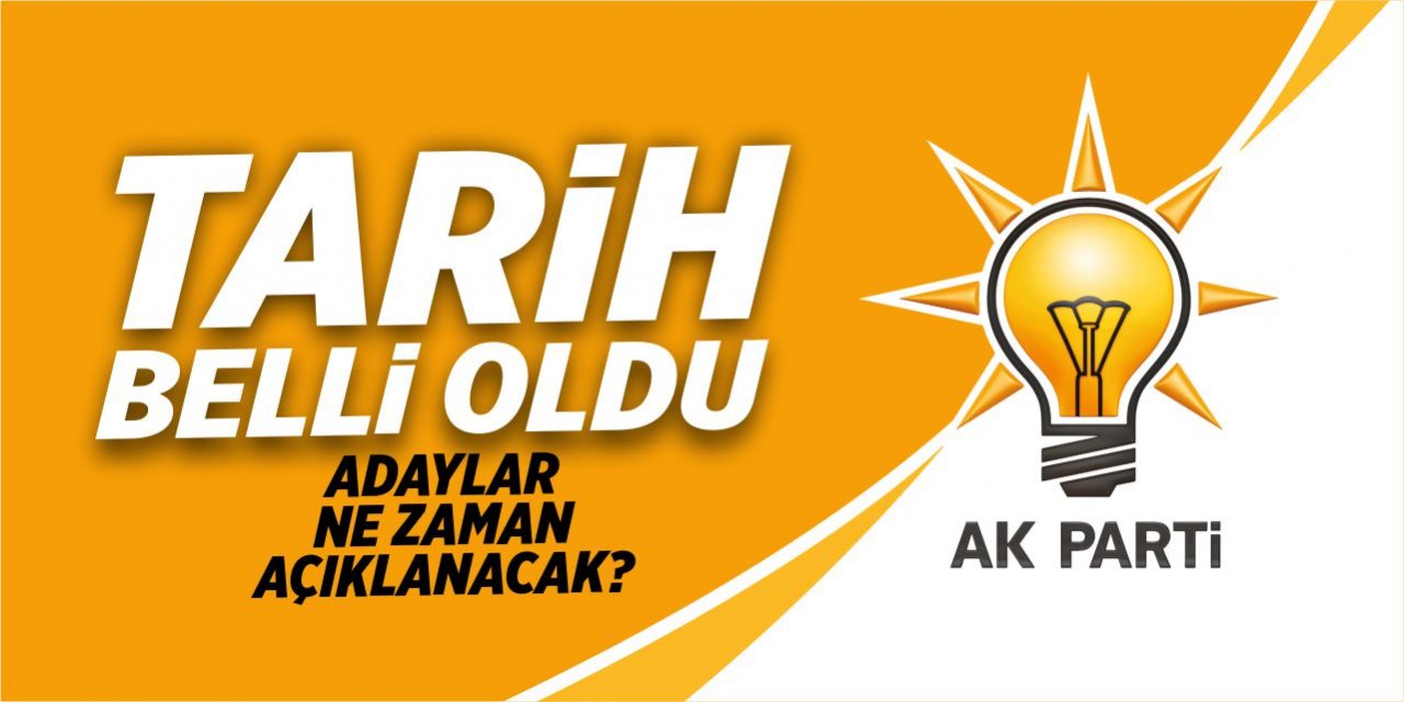 AK Parti'de tarih belli oldu