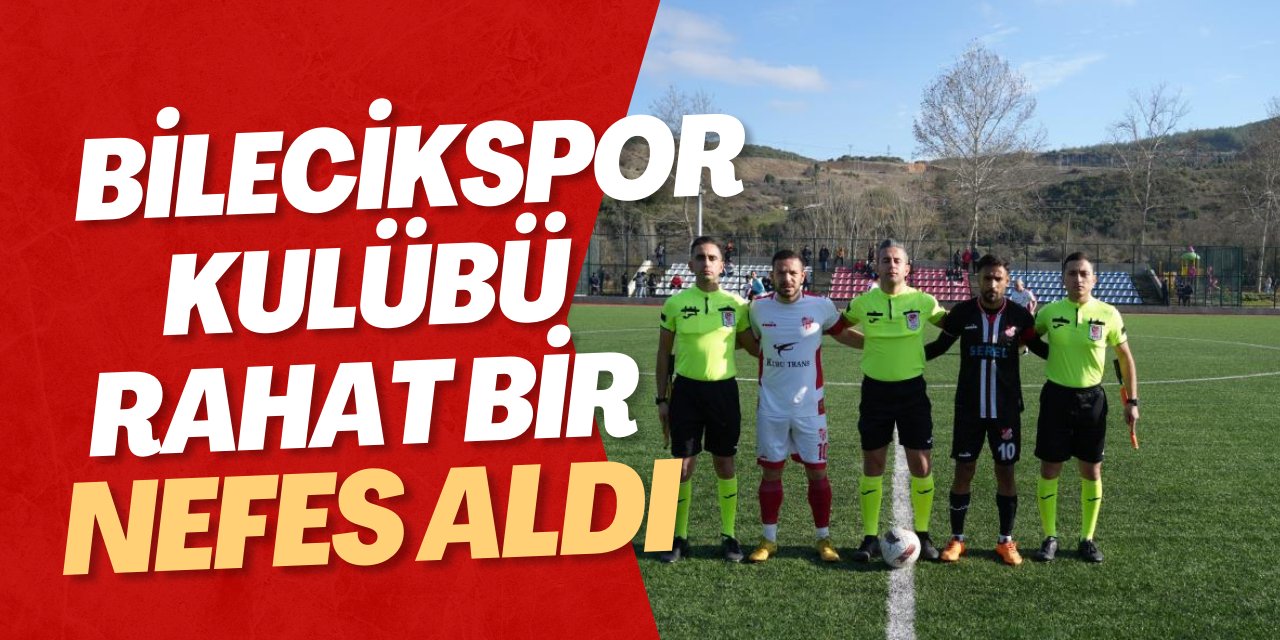 1969 Bilecik Spor Kulübü Rahat Bir Nefes Aldı