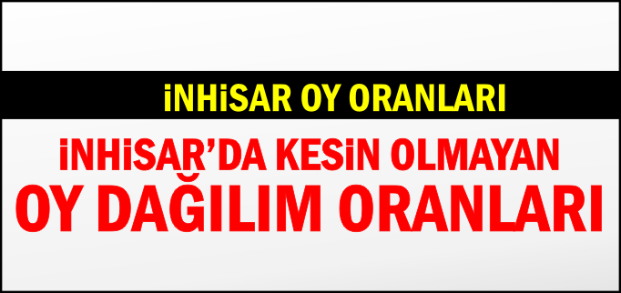 İNHİSAR’DA OY DAĞILIMI