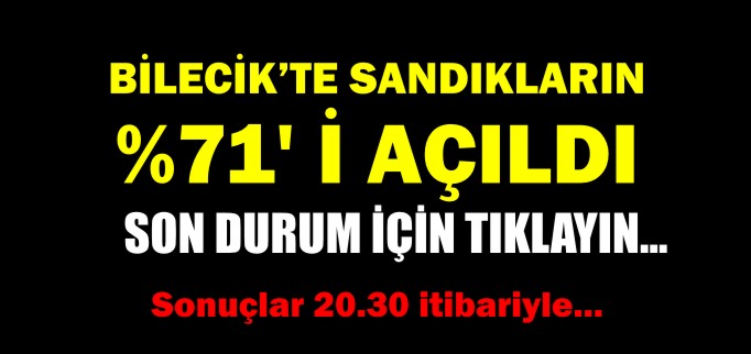 SANDIKLARIN %71’İ AÇILDI