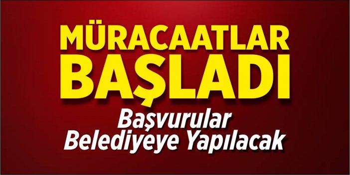 Başvurular Osmaneli Belediyesi’ne yapılacak