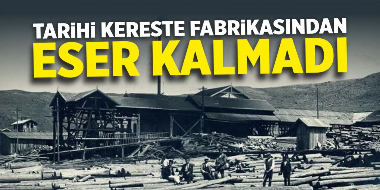 Tarihi kereste fabrikasından eser kalmadı!