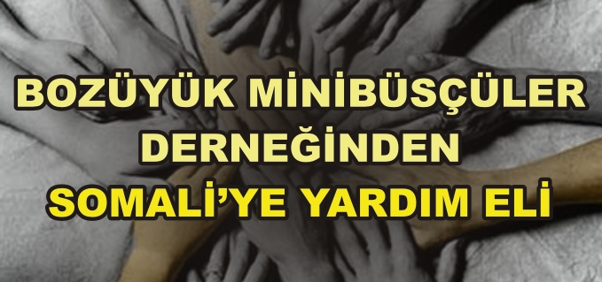 BOZÜYÜK MİNİBÜSÇÜLER DERNEĞİNDEN SOMALİ’YE YARDIM ELİ