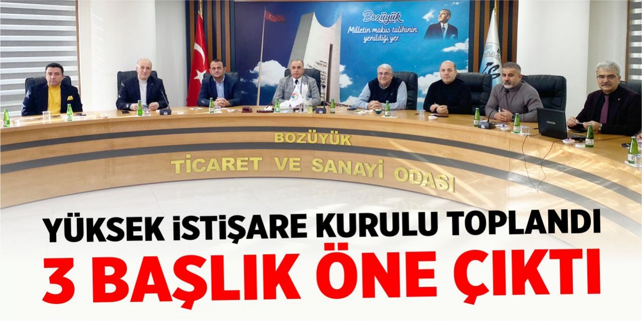 Yüksek İstişare Kurulu toplandı