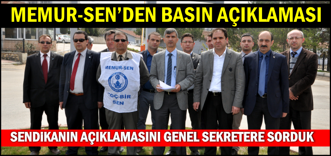 MEMUR-SEN’DEN BASIN AÇIKLAMASI