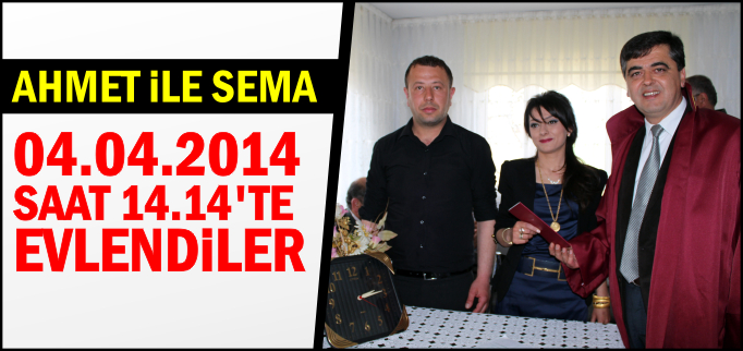 04.04.2014’TE EVLENDİLER