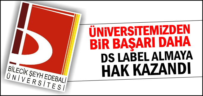 ÜNİVERSİTEMİZDEN BİR BAŞARI DAHA