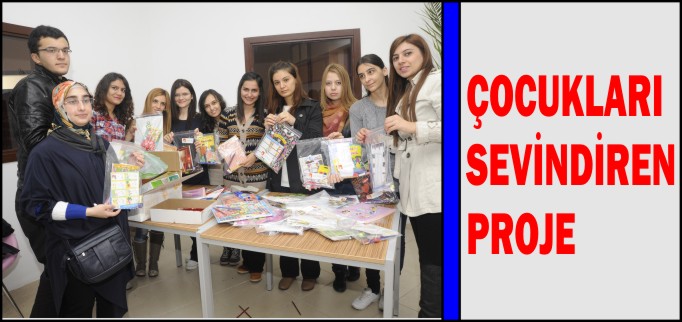 ÜNİVERSİTE ÖĞRENCİLERİNDEN ÇOCUKLARI SEVİNDİREN PROJE