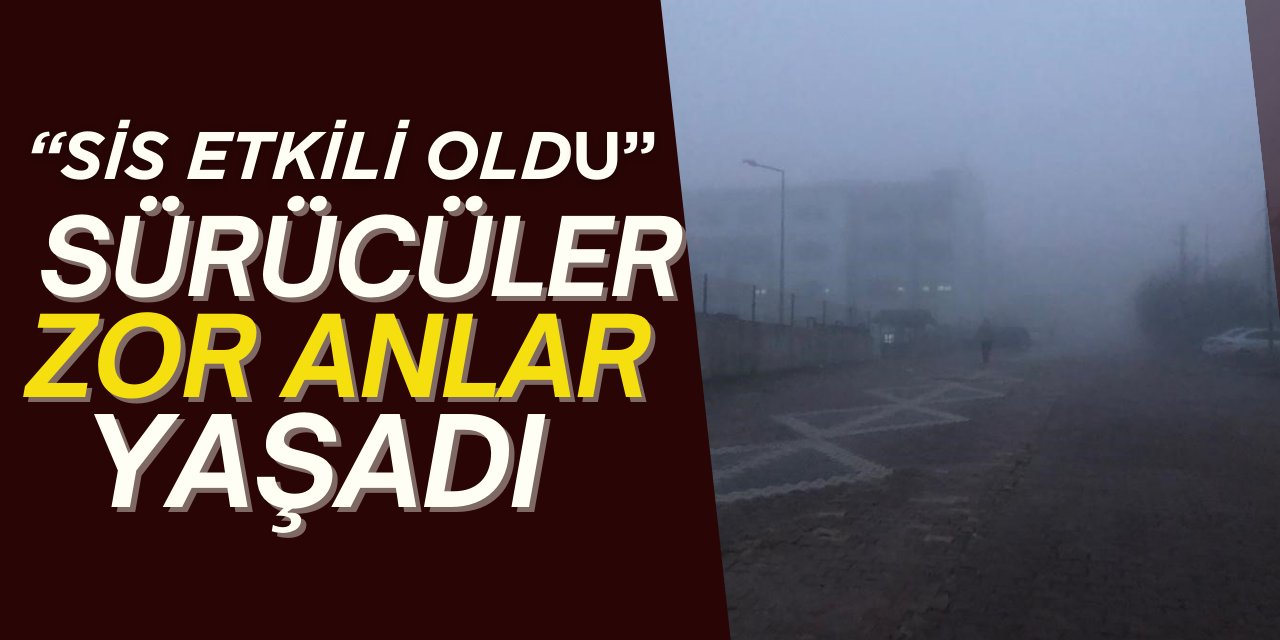 Sürücüler zor anlar yaşadı