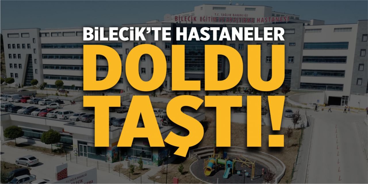 Bilecik'te hastaneler doldu taştı!