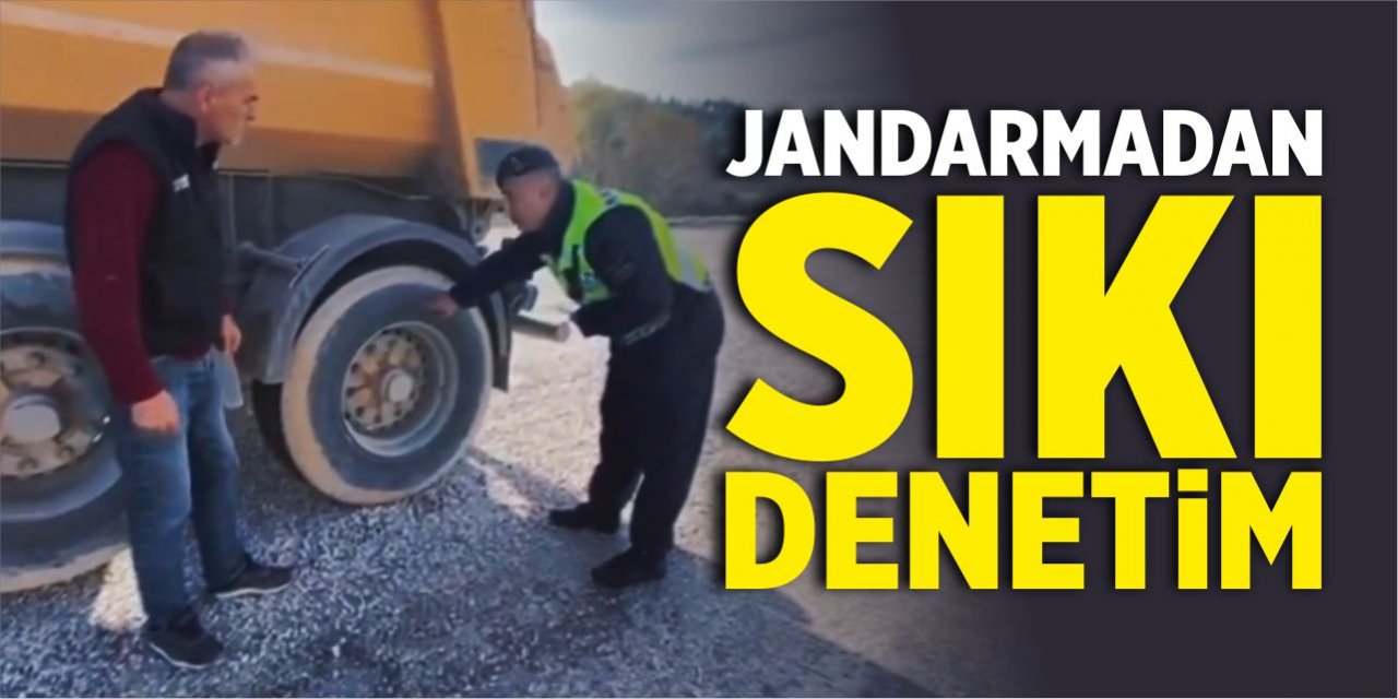 Jandarmadan kış lastiği denetimi!