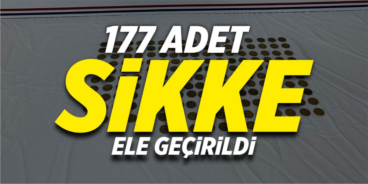 177 adet sikke ele geçirildi