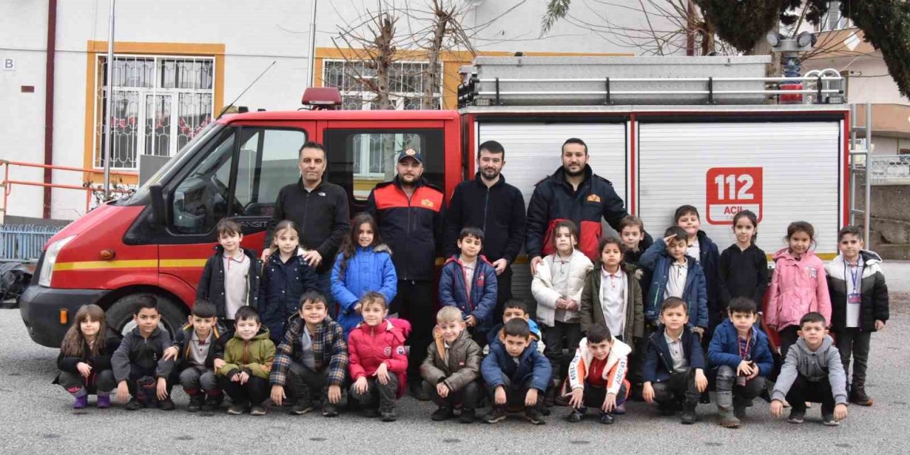 Bozüyük’te İlkokul Öğrencilerine Yangın Eğitimi