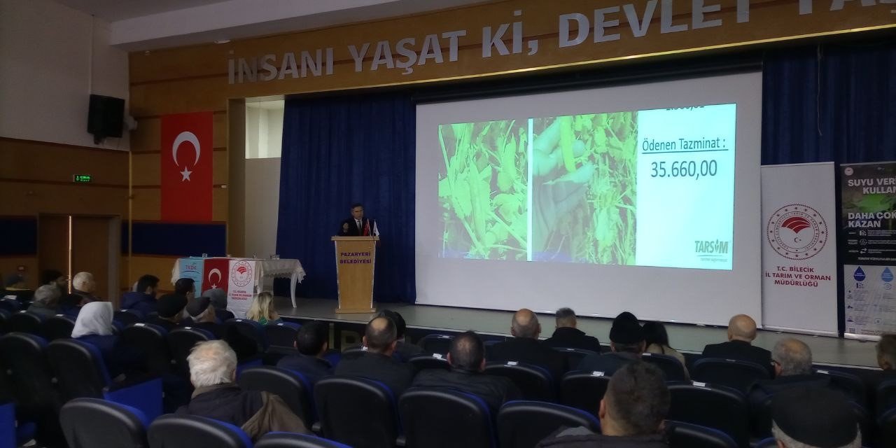 Pazaryeri’nde Çiftçilere Tarımsal Desteklemeler Anlatıldı