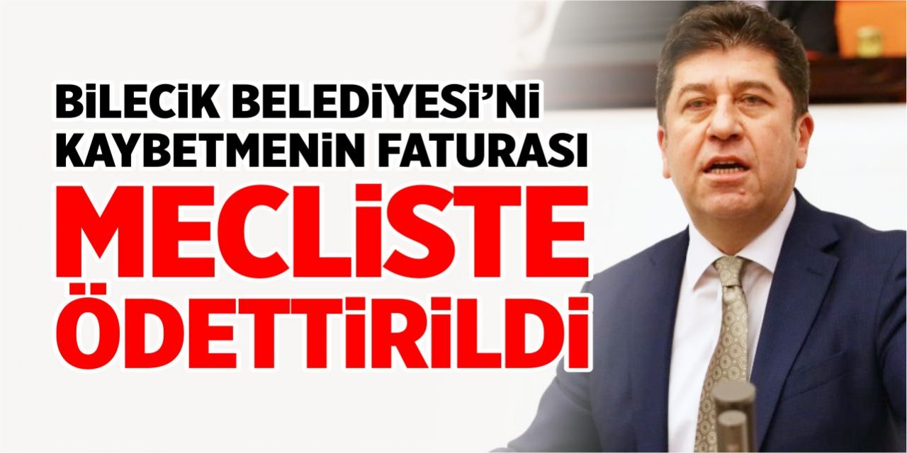 Belediyeyi kaybetmenin faturası mecliste ödettirildi