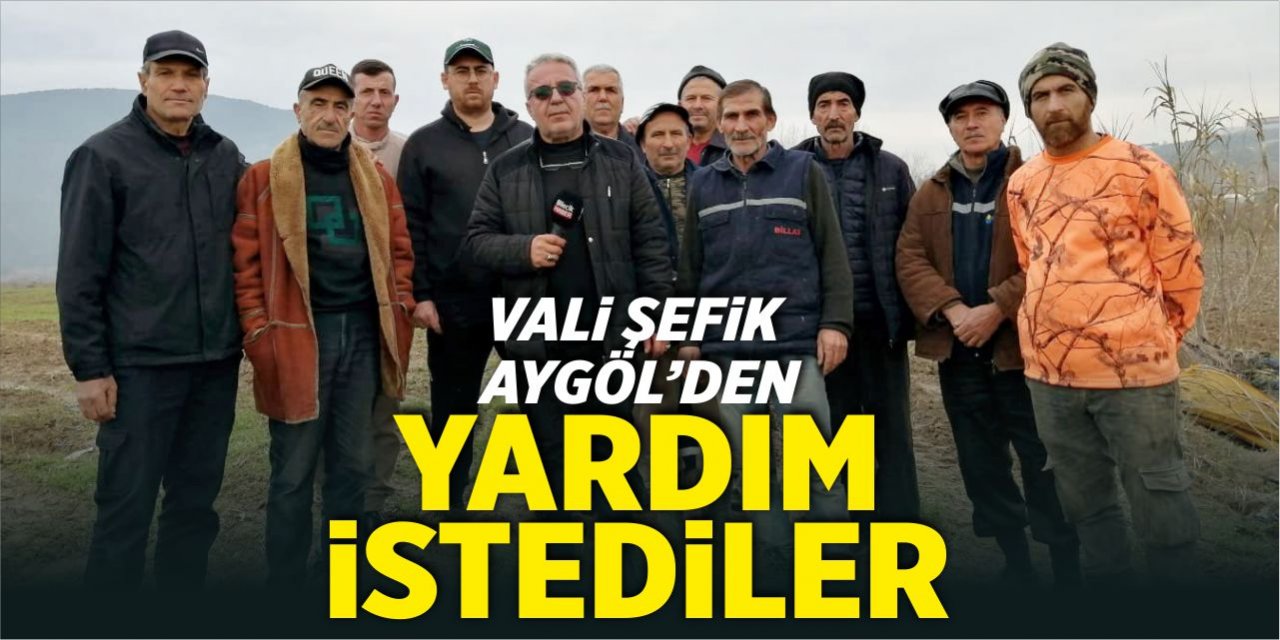 Çiftçiler, Vali Aygöl'den yardım istediler