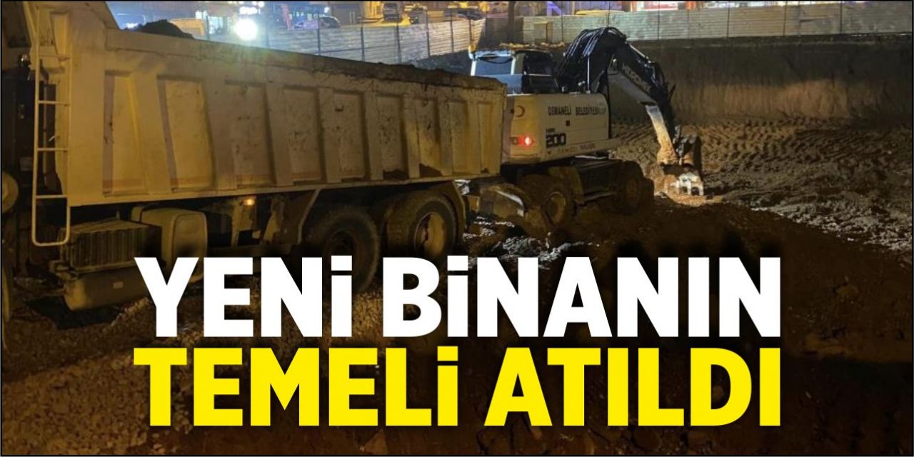 Yeni belediye binasının temeli atıldı