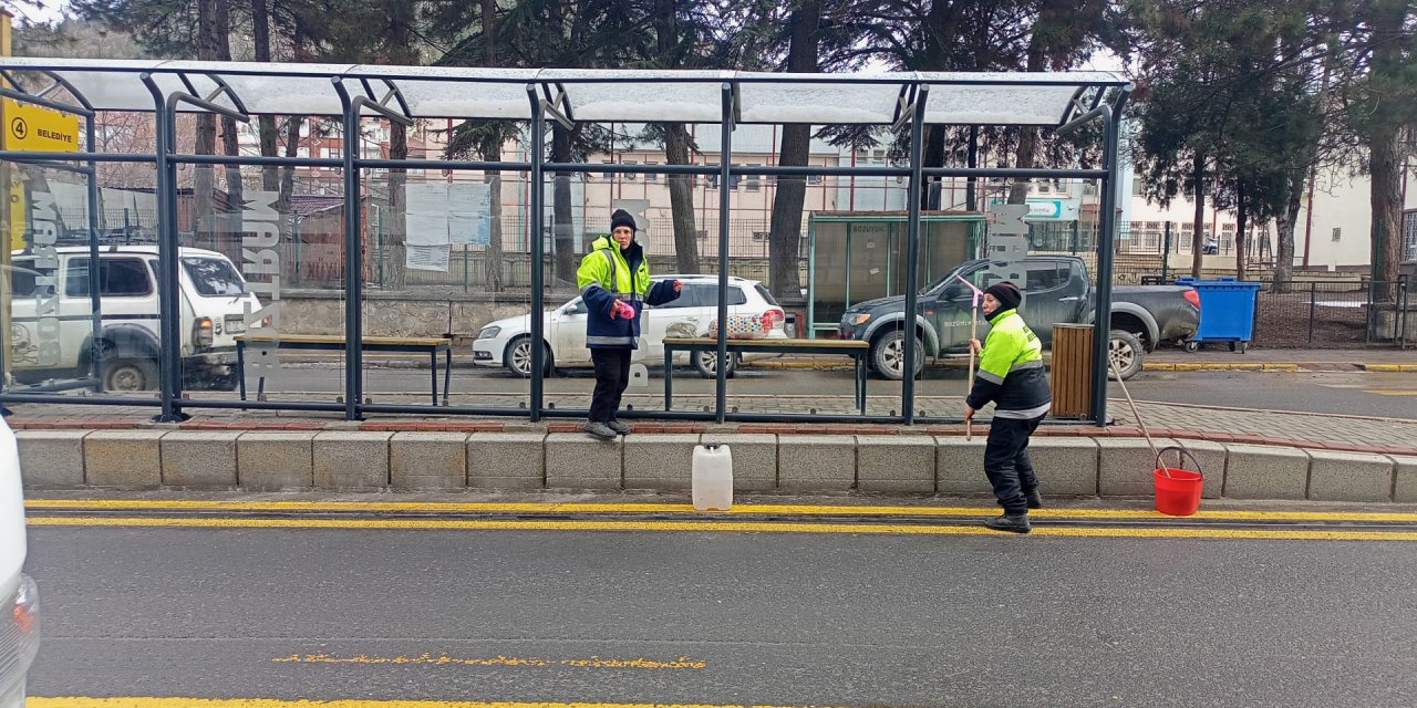 Boztram istasyonları temizlendi