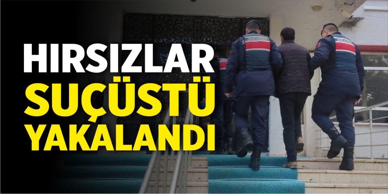 Hırsızlar suçüstü yakalandı!