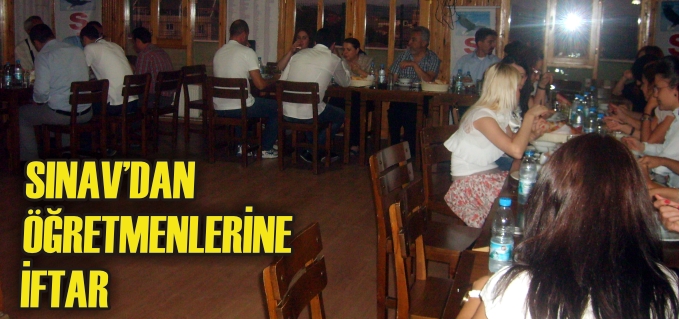 SINAV’DAN ÖĞRETMENLERİNE İFTAR