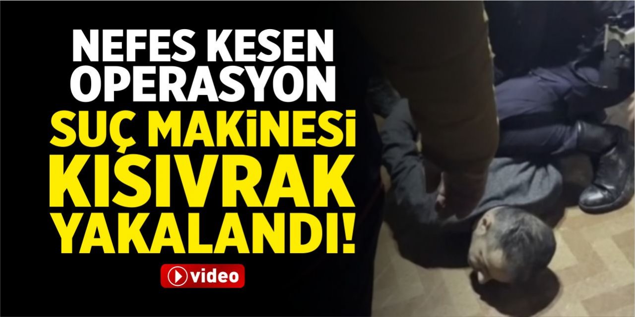 Suç makinesi kıskıvrak yakalandı!