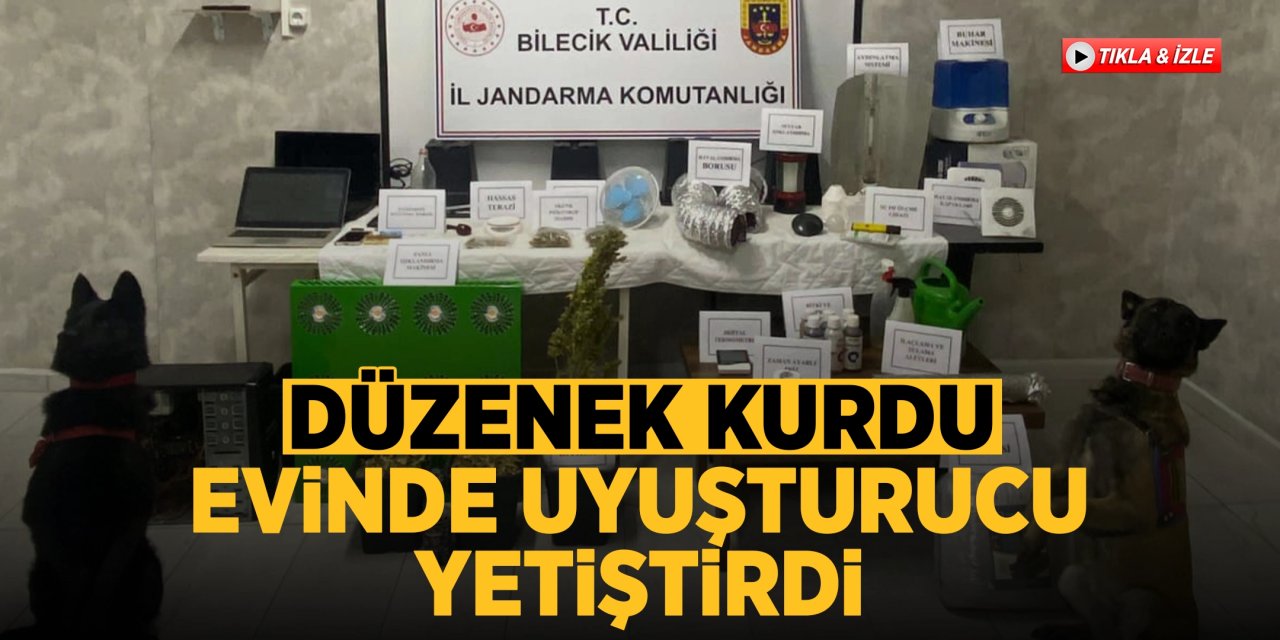 Düzenek Kurdu Evinde Uyuşturucu Yetiştirdi