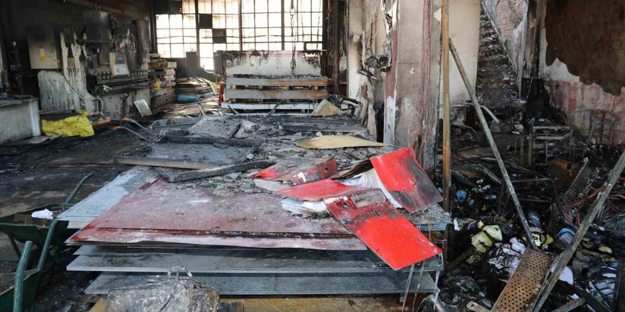 Teksan’da Yanan Fabrikaya Geçmiş Olsun Ziyareti