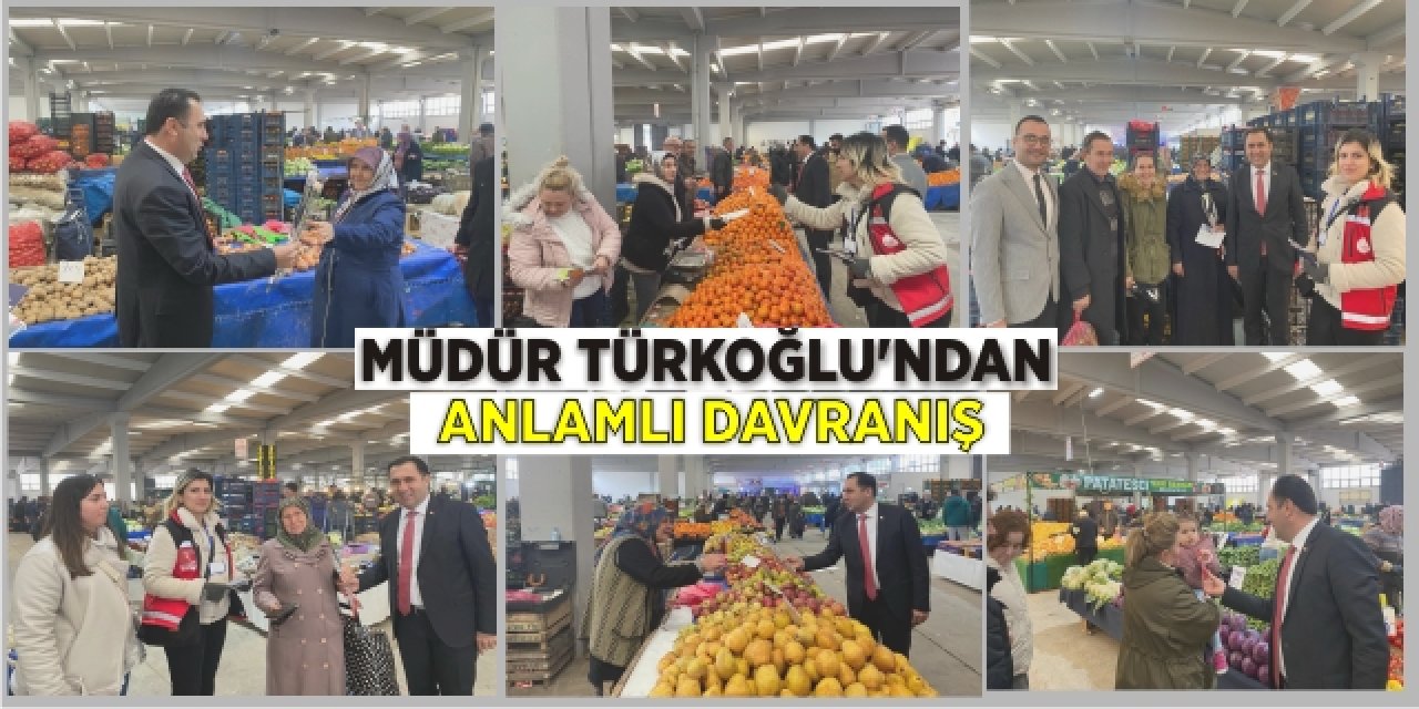 Müdür Türkoğlu’ndan anlamlı davranış