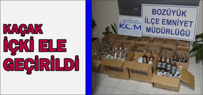 KAÇAK İÇKİ ELE GEÇİRİLDİ