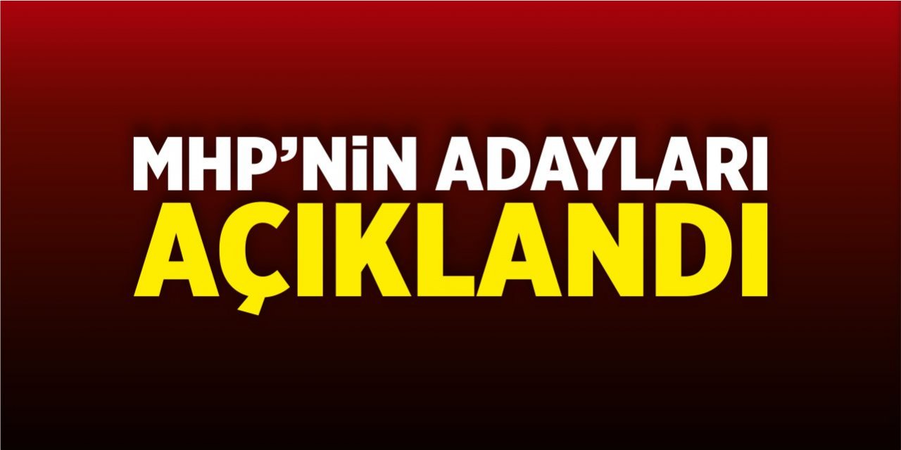 MHP'nin belde adayları açıklandı