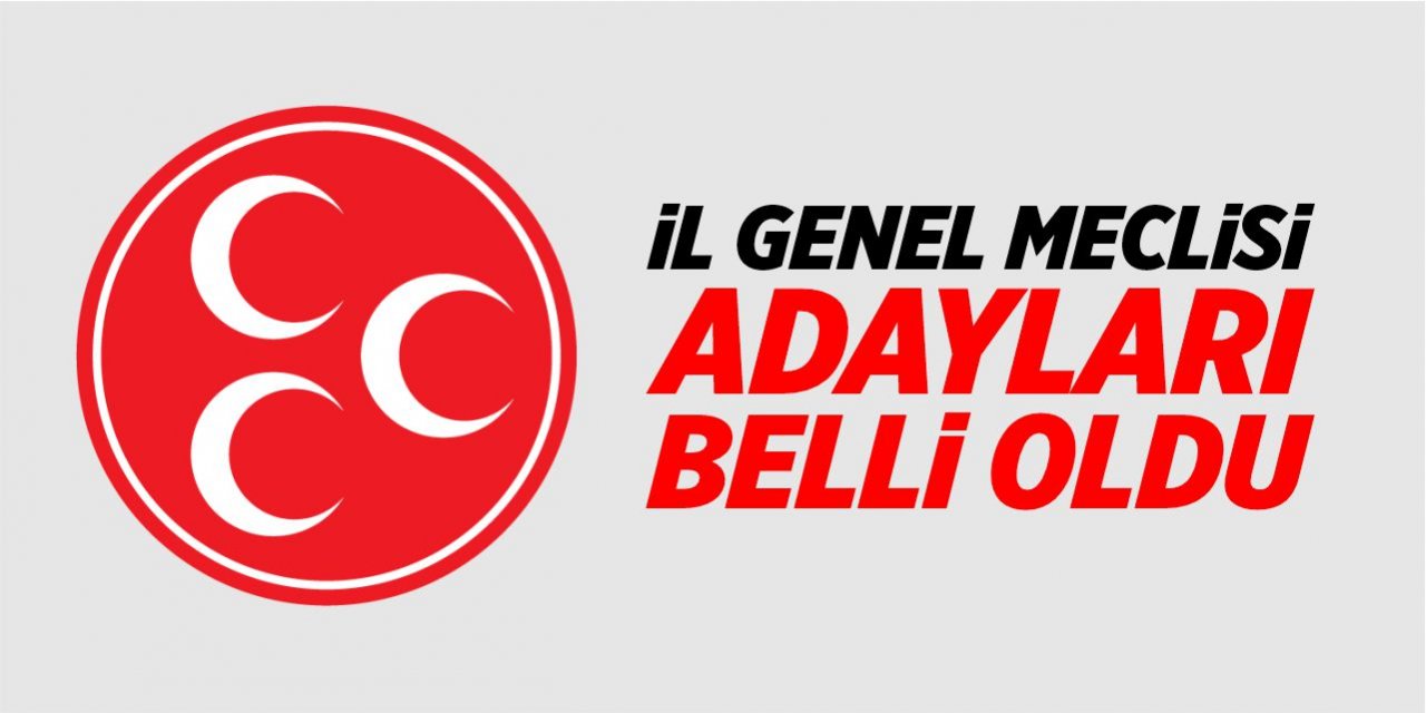 MHP’de il genel meclisi adayları belli oldu