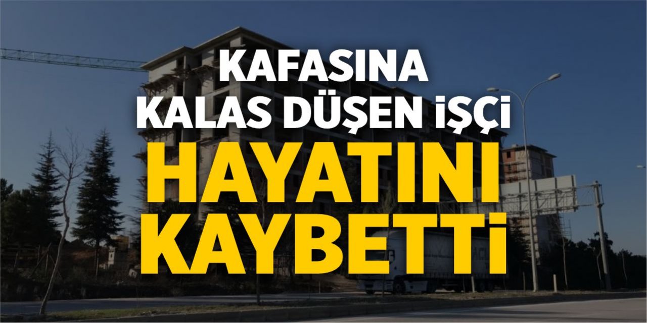 Kafasına kalas düşen işçi hayatını kaybetti