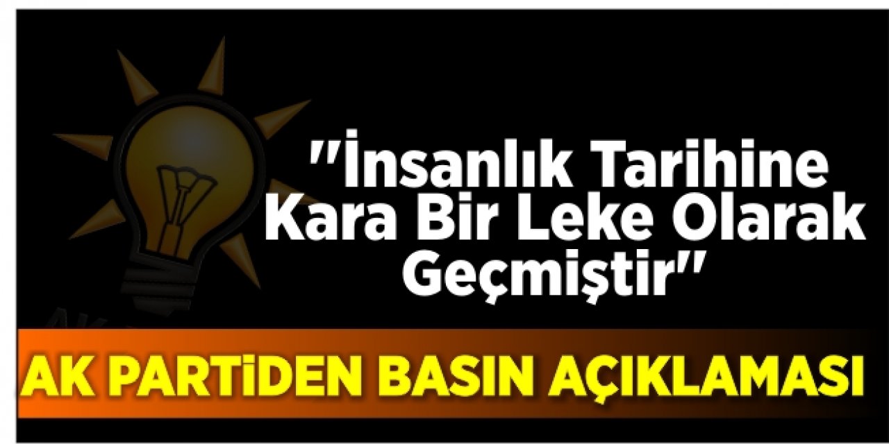 Ak Parti'den Basın Açıklaması