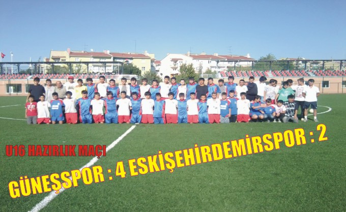 HAZIRLIK KARŞILAŞMASINDA GÜLEN TARAF GÜNEŞSPOR OLDU.
