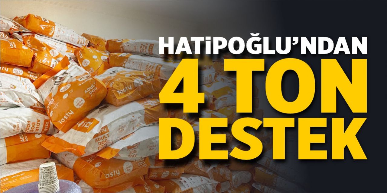 Hatipoğlu’ndan 4 ton destek