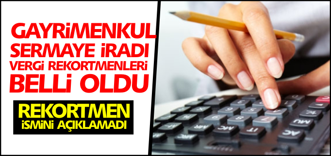 GMSİ VERGİ REKORTMENLERİ AÇIKLANDI