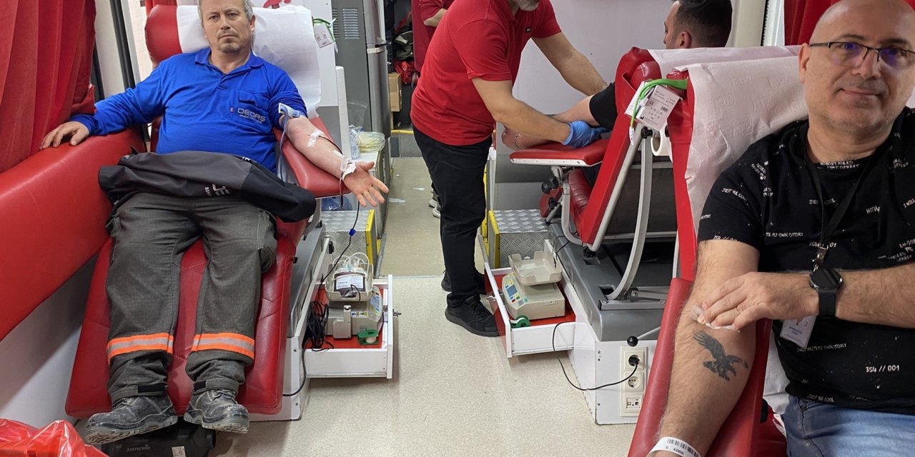 OEDAŞ çalışanları kan bağışında bulundu