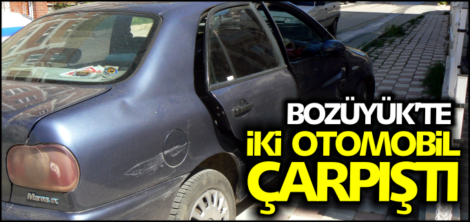 İKİ OTOMOBİL ÇARPIŞTI