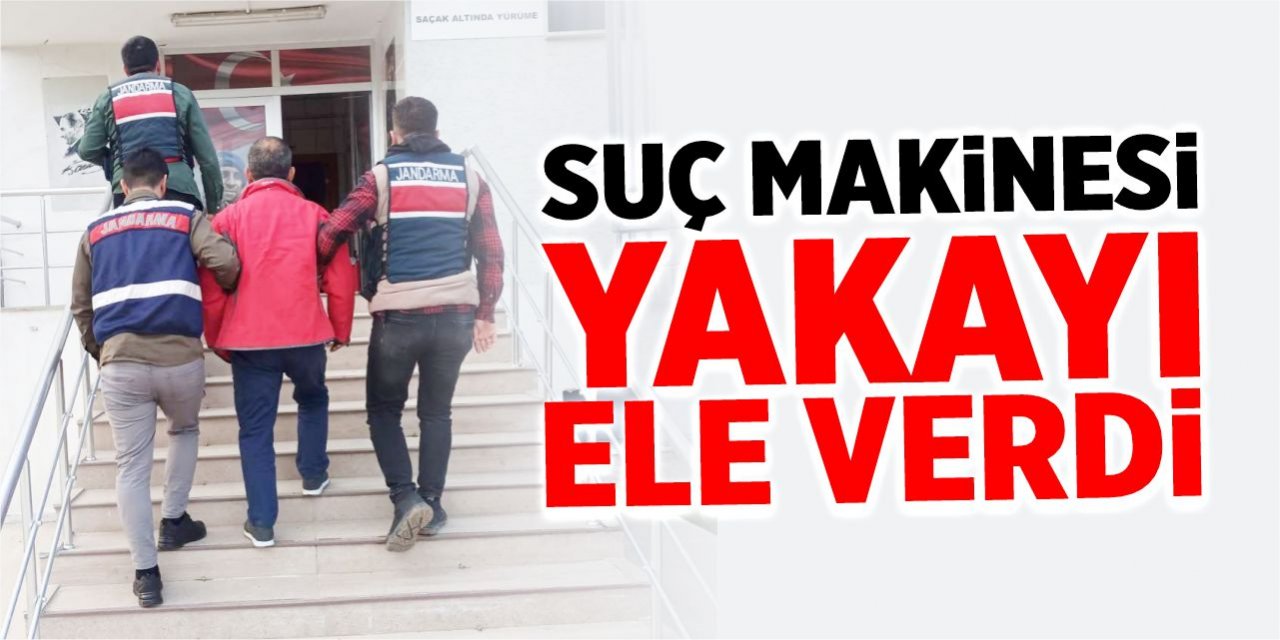 Suç makinesi yakayı ele verdi