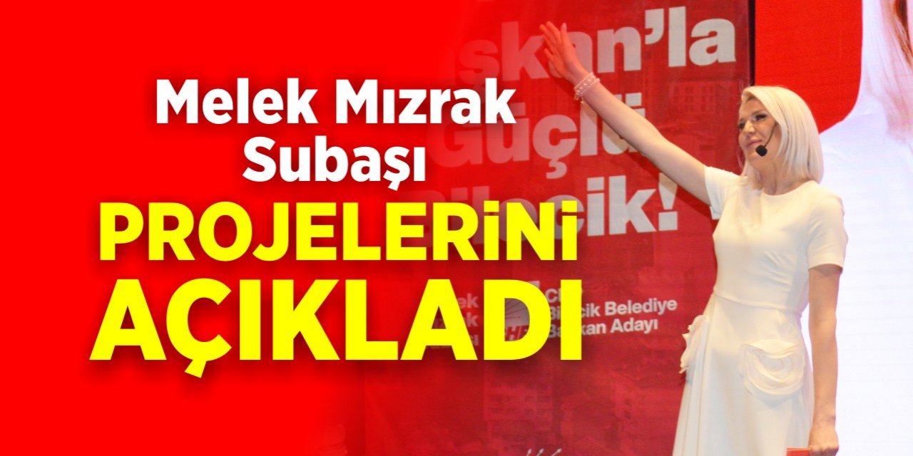 Melek Mızrak Subaşı projelerini açıkladı