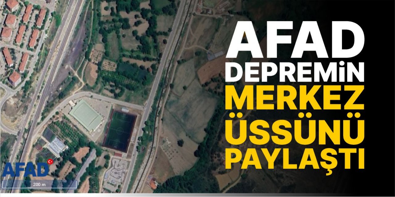 AFAD depremin merkez üssünü paylaştı