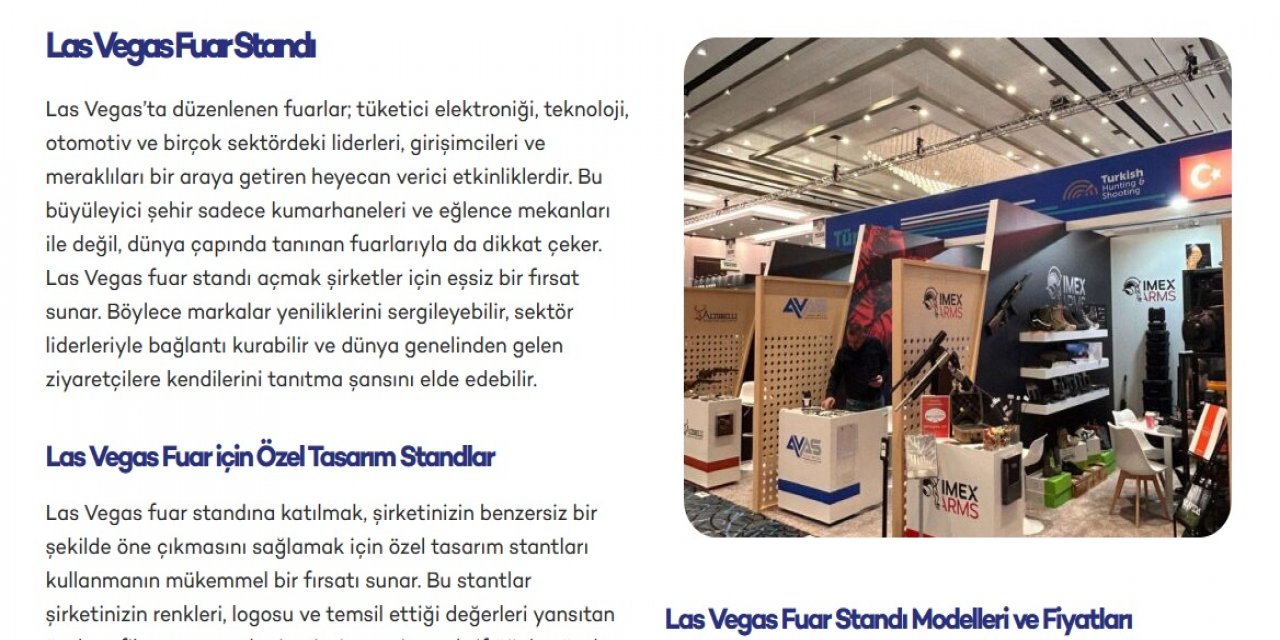 Las Vegas Fuar Standı