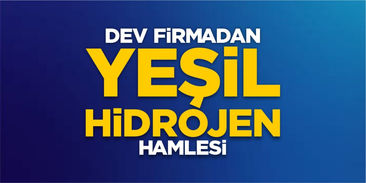 Dev firmadan yeşil hidrojen hamlesi