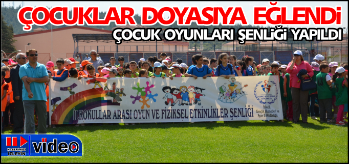 ÇOCUKLAR DOYASIYA EĞLENDİ